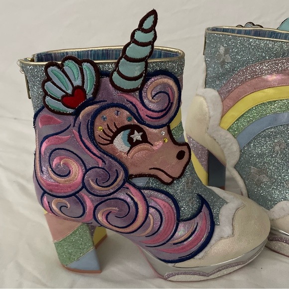 Daisy Dreams Boots- Irregular Choice- Taylor Swift - Unicorn Glitter- Size 8 - Picture 7 of 13